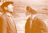 Кайсын Кулиев и Адиль Рахаев, сторожил и один шестнадцати детей. Село Безенги